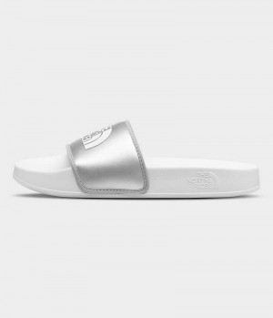 Claquette The North Face Base Camp III Metallic Femme Argent Blanche | FRANCE UPHGC