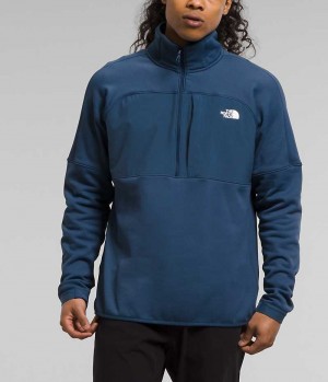 Pulls De Golf The North Face Canyonlands High Altitude ½-Zip Homme Bleu | FRANCE QSEVG