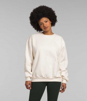 Pulls De Golf The North Face Felted Fleece Crew Femme Blanche | PARIS NAZCH