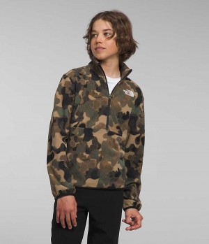 Pulls De Golf The North Face Glacier ¼-Zip Garcon Camouflage | FRANCE WGJZC