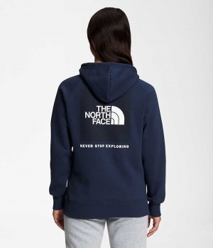 Sweat a Capuche The North Face Box NSE Pullover Femme Bleu Marine | FRANCE ZGJYO