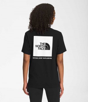 T-Shirt The North Face Corta Sleeve Box NSE Femme Noir | FR OKDNE