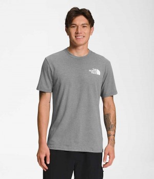 T-Shirt The North Face Corta Sleeve Box NSE Homme Grise | FR OAEJQ