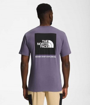 T-Shirt The North Face Corta Sleeve Box NSE Homme Violette | PARIS NFZJE