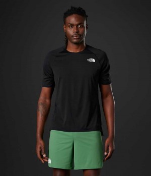 T-Shirt The North Face Summit Series High Trail Run Corta Sleeve Homme Noir | PARIS PWMYL