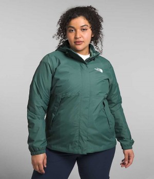 Veste Imperméable The North Face Plus Antora Femme Vert | PARIS QHRON