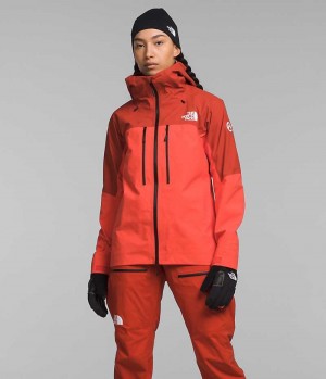 Vestes Isolées The North Face Summit Series Pumori GTX Pro Femme Orange | PARIS YHSVZ