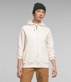 Vestes Polaires The North Face Brand Proud Full-Zip Hoodie Femme Blanche | FR ONJZS