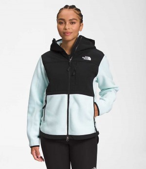 Vestes Polaires The North Face Denali Hoodie Femme Noir Turquoise | FR HPBJA