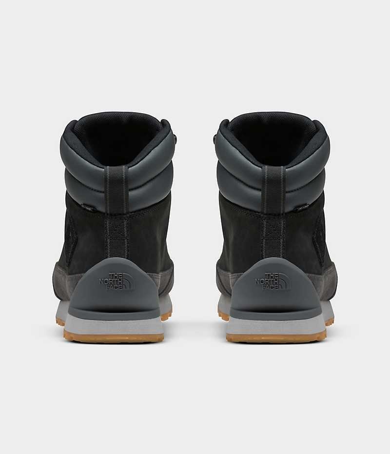 Botte Hiver The North Face Back-To-Berkeley IV Cuir Imperméables Homme Noir Grise | FRANCE BRLNP