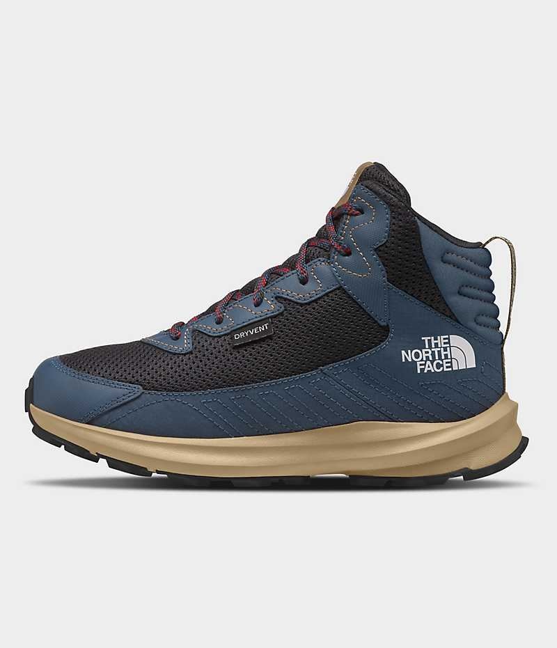 Botte Hiver The North Face Fastpack Hiker Mid Imperméables Garcon Bleu | FR SUDWJ