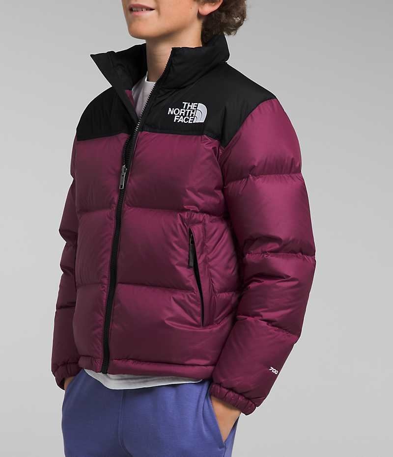 Doudoune The North Face 1996 Retro Nuptse Garcon Bordeaux | FR LWOIP