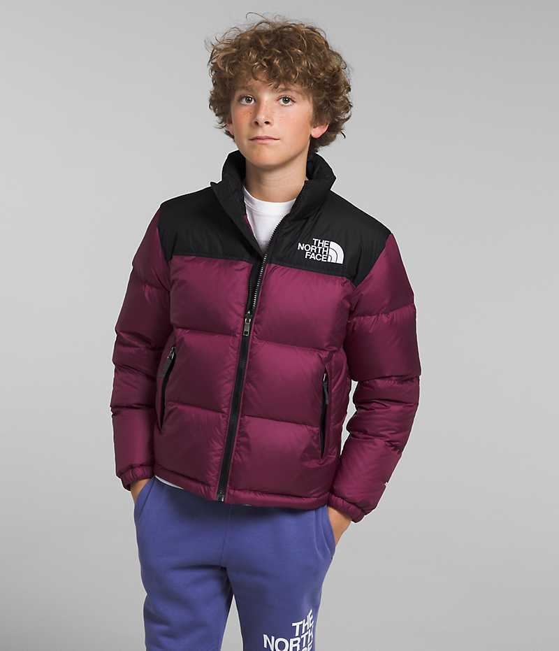 Doudoune The North Face 1996 Retro Nuptse Garcon Bordeaux | FR LWOIP