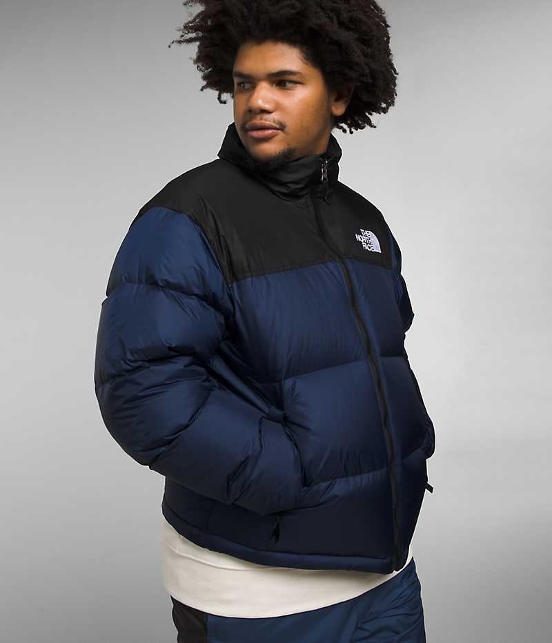 Doudoune The North Face 1996 Retro Nuptse Homme Bleu Marine Noir | PARIS QJUIM