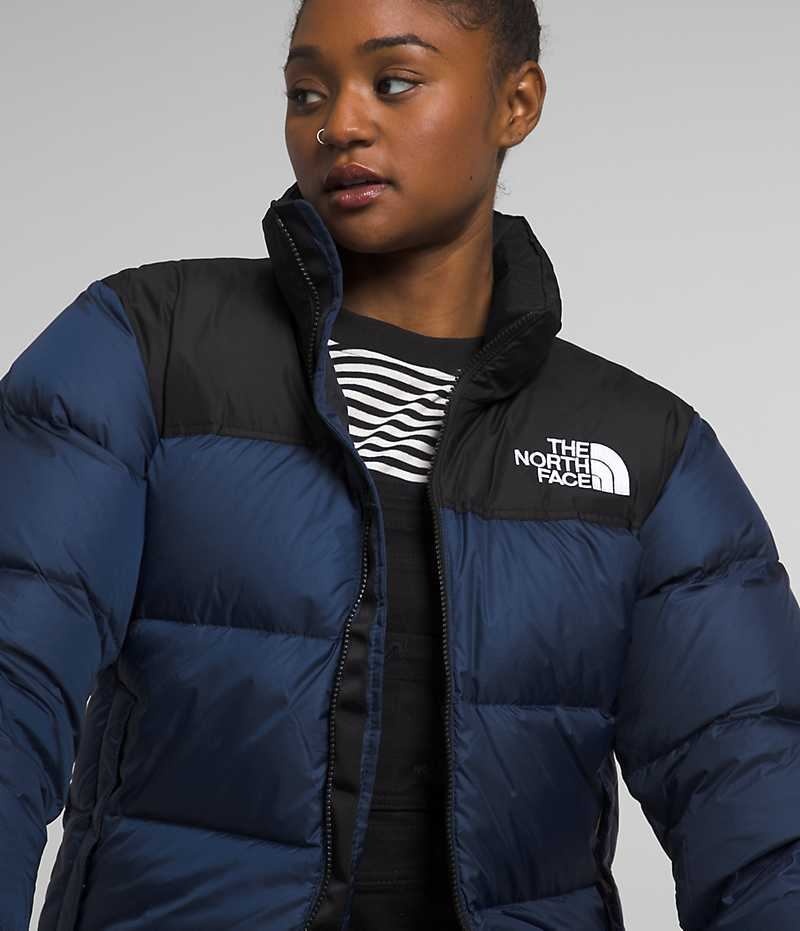 Doudoune The North Face 1996 Retro Nuptse Femme Bleu Marine Noir | FR HSPVD