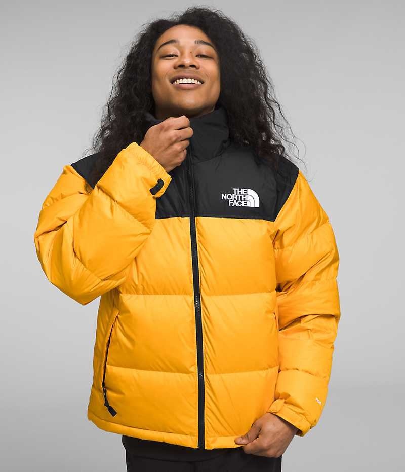 Doudoune The North Face 1996 Retro Nuptse Homme Doré Noir | FR SFLDY