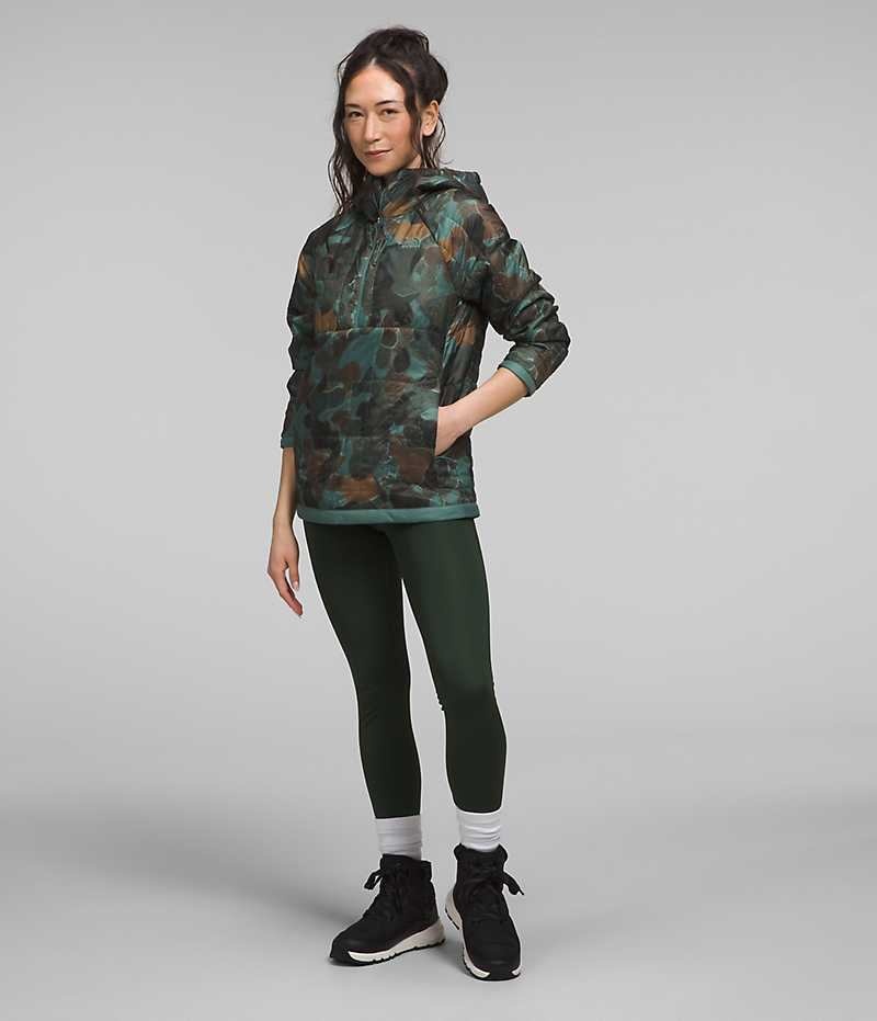 Doudoune The North Face Circaloft ¼-Zip Pullover Femme Camouflage | FRANCE VLGJZ