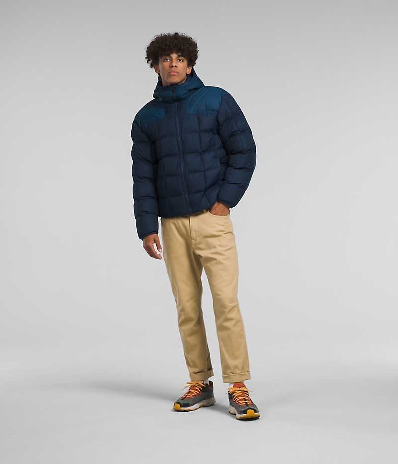 Doudoune The North Face Lhotse Reversible Hoodie Homme Bleu Marine | FRANCE VWAOK