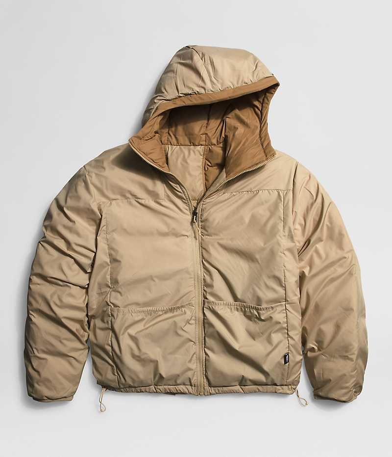 Doudoune The North Face Lhotse Reversible Hoodie Homme Kaki | PARIS AZNBS