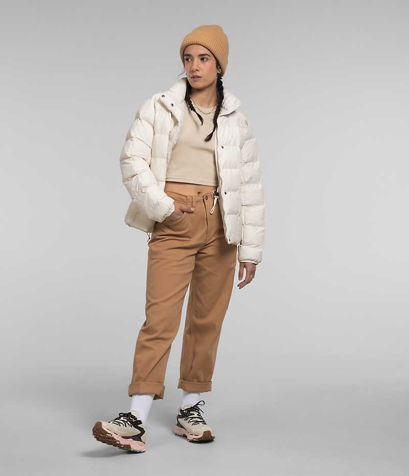 Doudoune The North Face Lhotse Reversible Femme Blanche | PARIS JYGEV