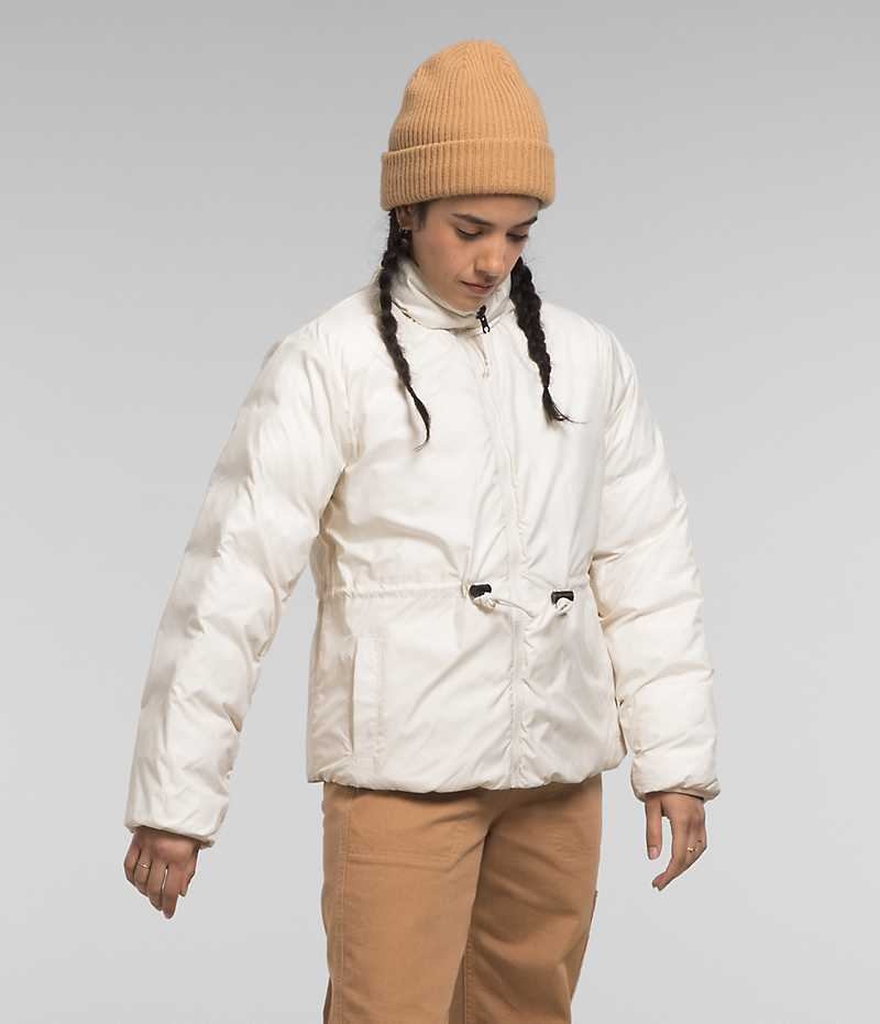 Doudoune The North Face Lhotse Reversible Femme Blanche | PARIS JYGEV