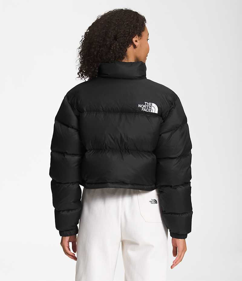 Doudoune The North Face Nuptse Corta Femme Noir | FRANCE NCFYR