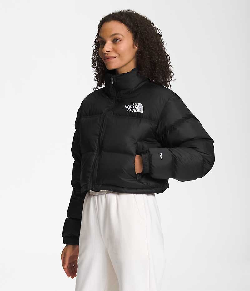 Doudoune The North Face Nuptse Corta Femme Noir | FRANCE NCFYR