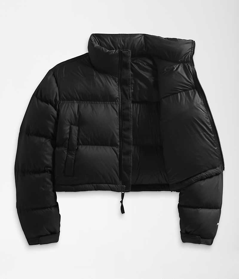 Doudoune The North Face Nuptse Corta Femme Noir | FRANCE NCFYR