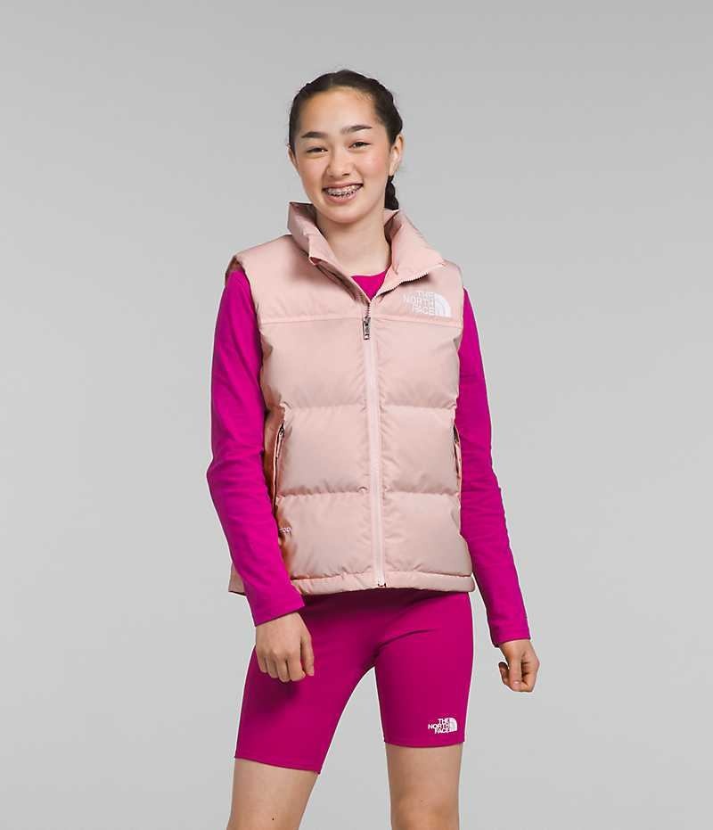 Gilet The North Face 1996 Retro Nuptse Fille Rose | FRANCE XBARD