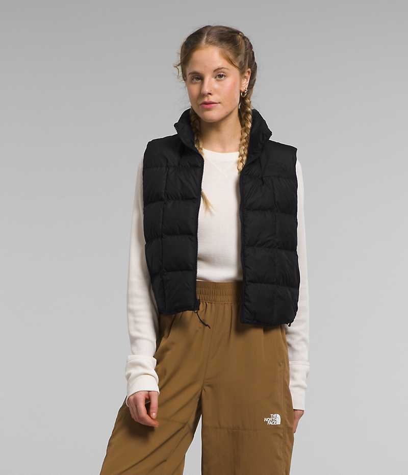 Gilet The North Face Lhotse Reversible Femme Noir | PARIS WIMYN