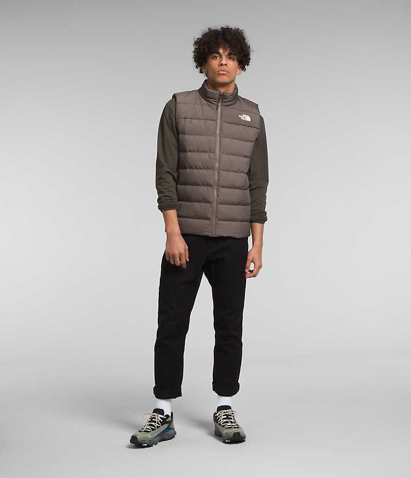 Gilet en Duvet The North Face Aconcagua 3 Homme Marron | FRANCE NWRIC