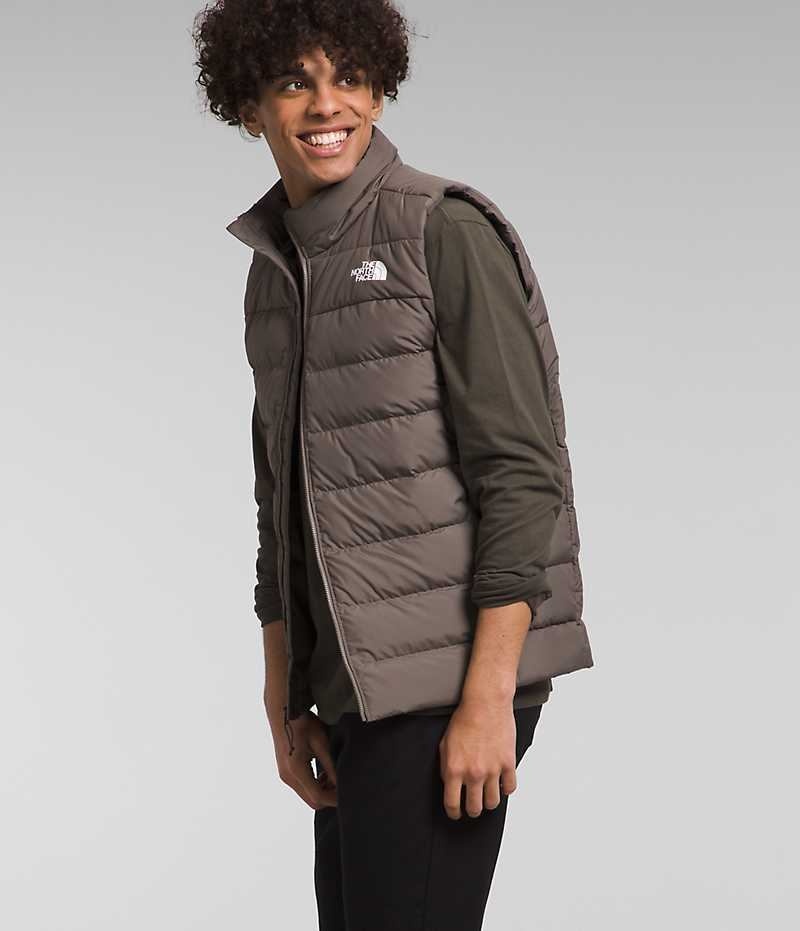 Gilet en Duvet The North Face Aconcagua 3 Homme Marron | FRANCE NWRIC
