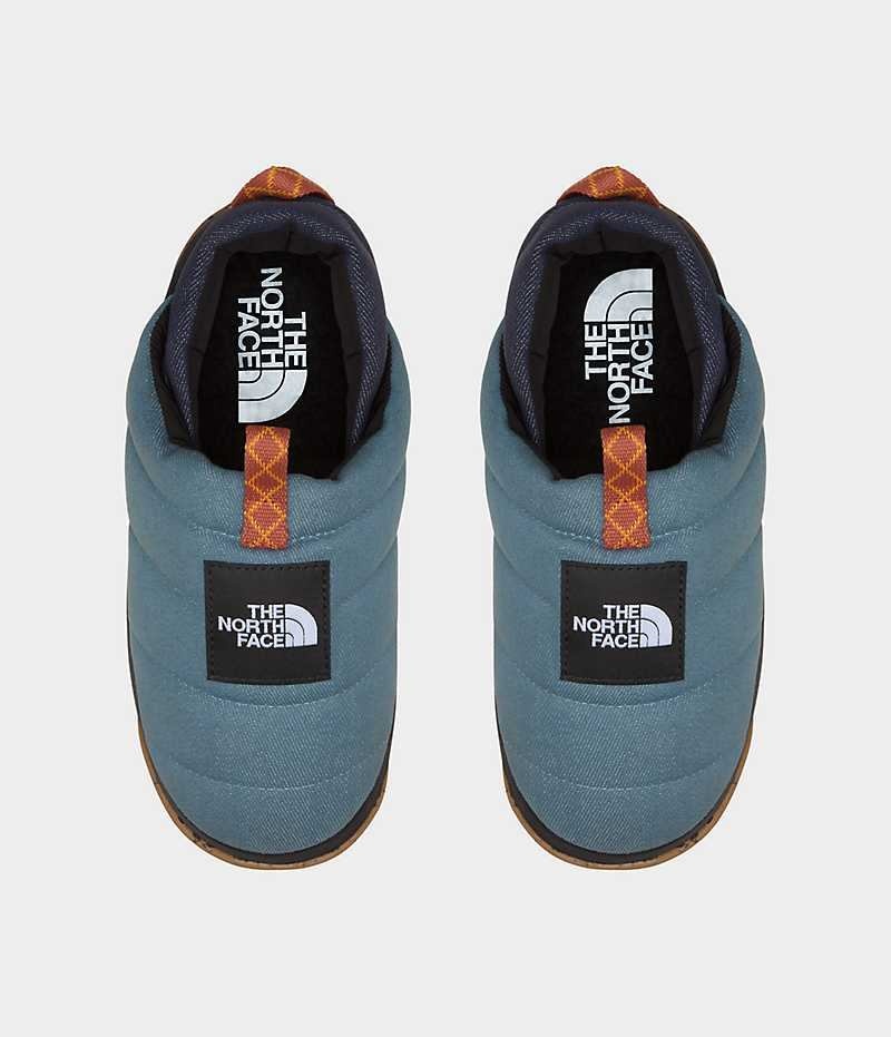 Mules The North Face Nuptse Denim Femme Bleu | FRANCE DPBVM