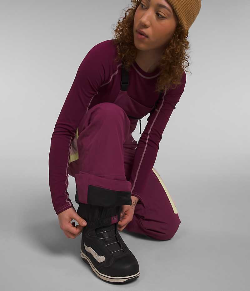 Pantalon Bib The North Face Dragline Femme Bordeaux | FRANCE LJAKI