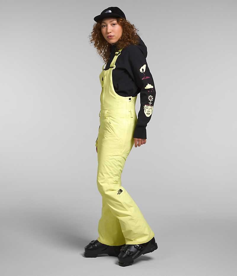 Pantalon Bib The North Face Freedom Insulated Femme Jaune | FR ZJHTX