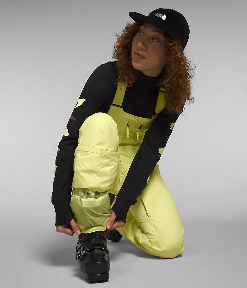 Pantalon Bib The North Face Freedom Insulated Femme Jaune | FR ZJHTX