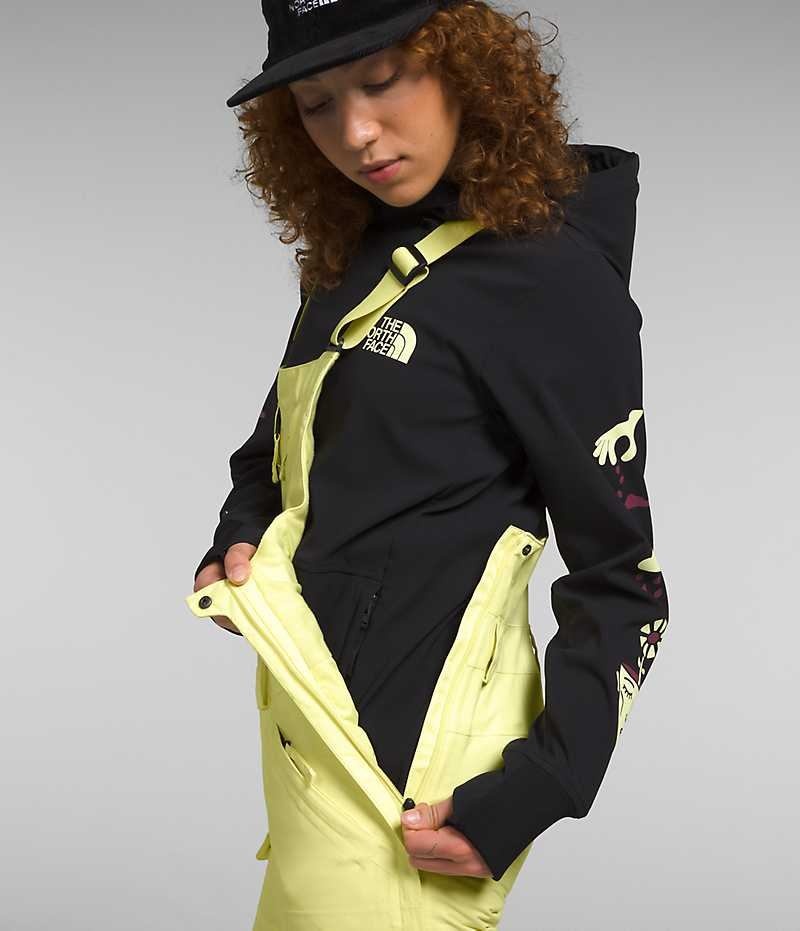 Pantalon Bib The North Face Freedom Insulated Femme Jaune | FR ZJHTX