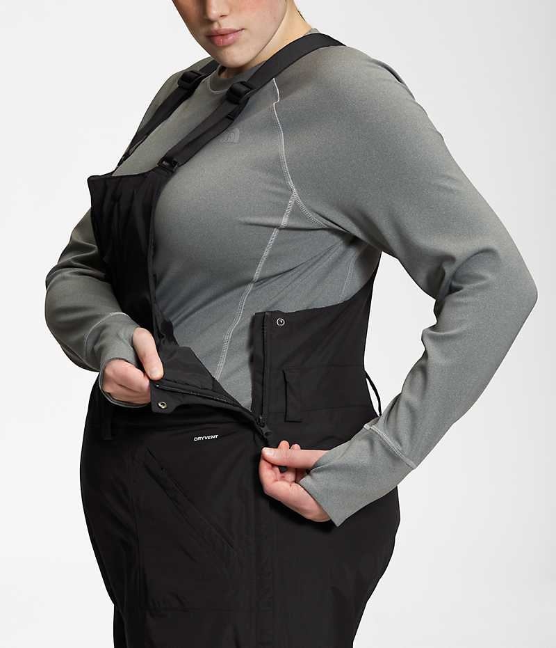 Pantalon Bib The North Face Plus Freedom Femme Noir | FRANCE MOWBT