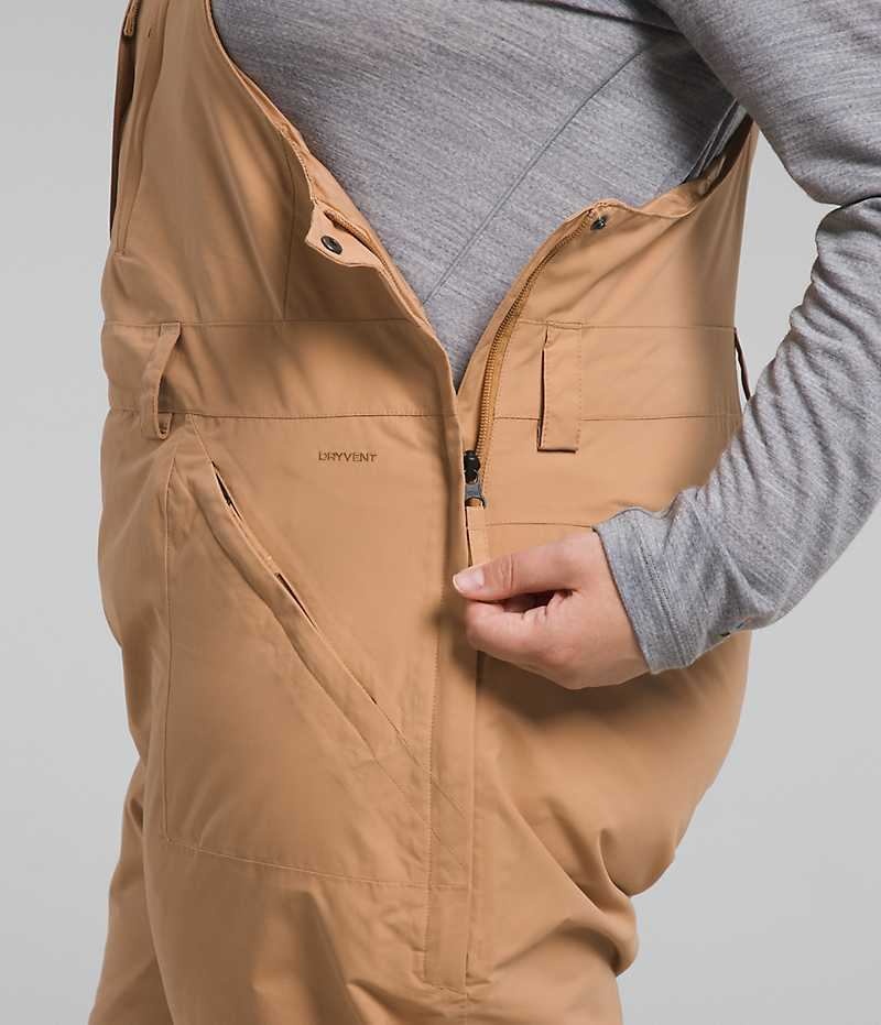 Pantalon Bib The North Face Plus Freedom Femme Kaki | PARIS CRWUB