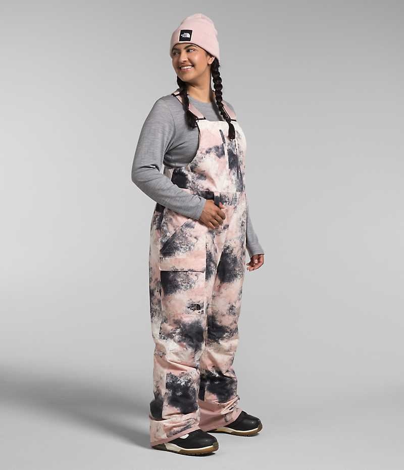 Pantalon Bib The North Face Plus Freedom Insulated Femme Rose | FRANCE XSLWG