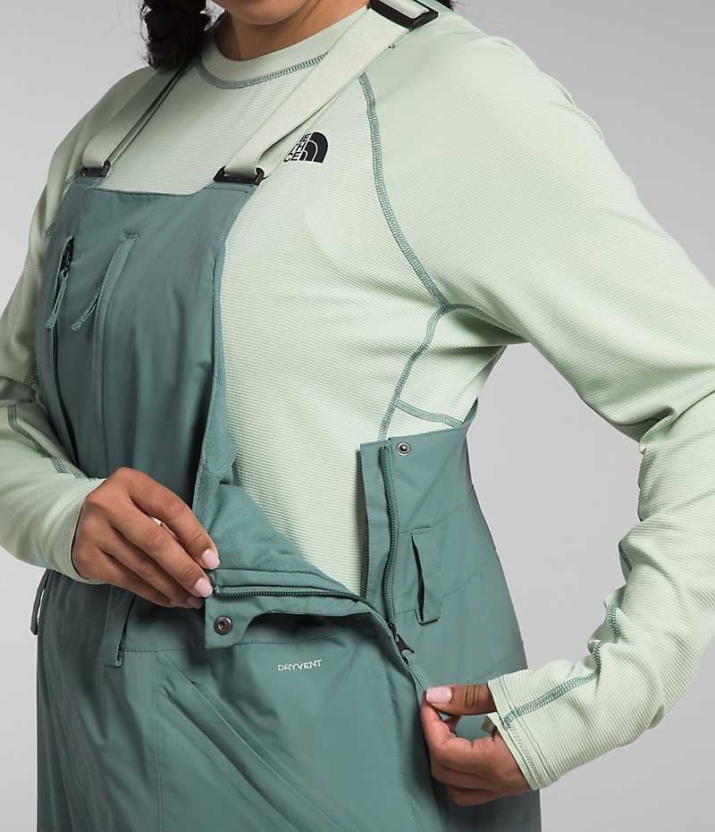 Pantalon Bib The North Face Plus Freedom Insulated Femme Vert | PARIS EFCKN