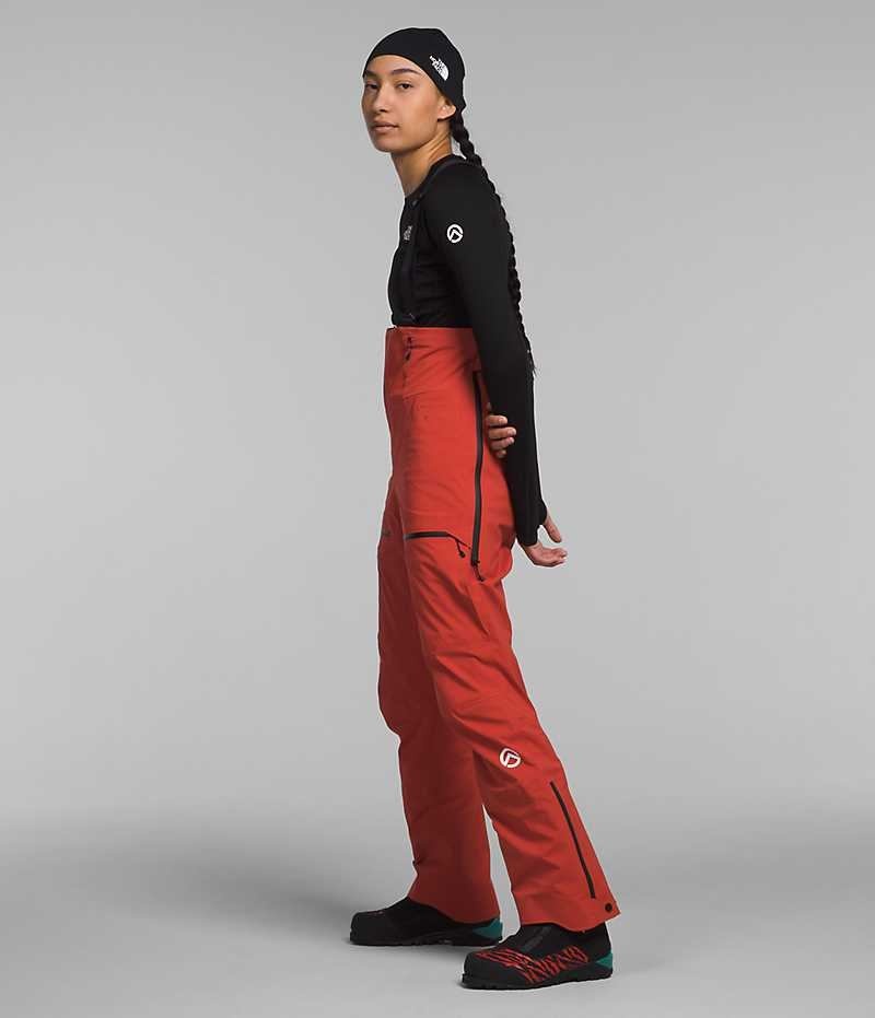 Pantalon Bib The North Face Summit Series Pumori GTX Pro Femme Rouge | FRANCE LPFGA