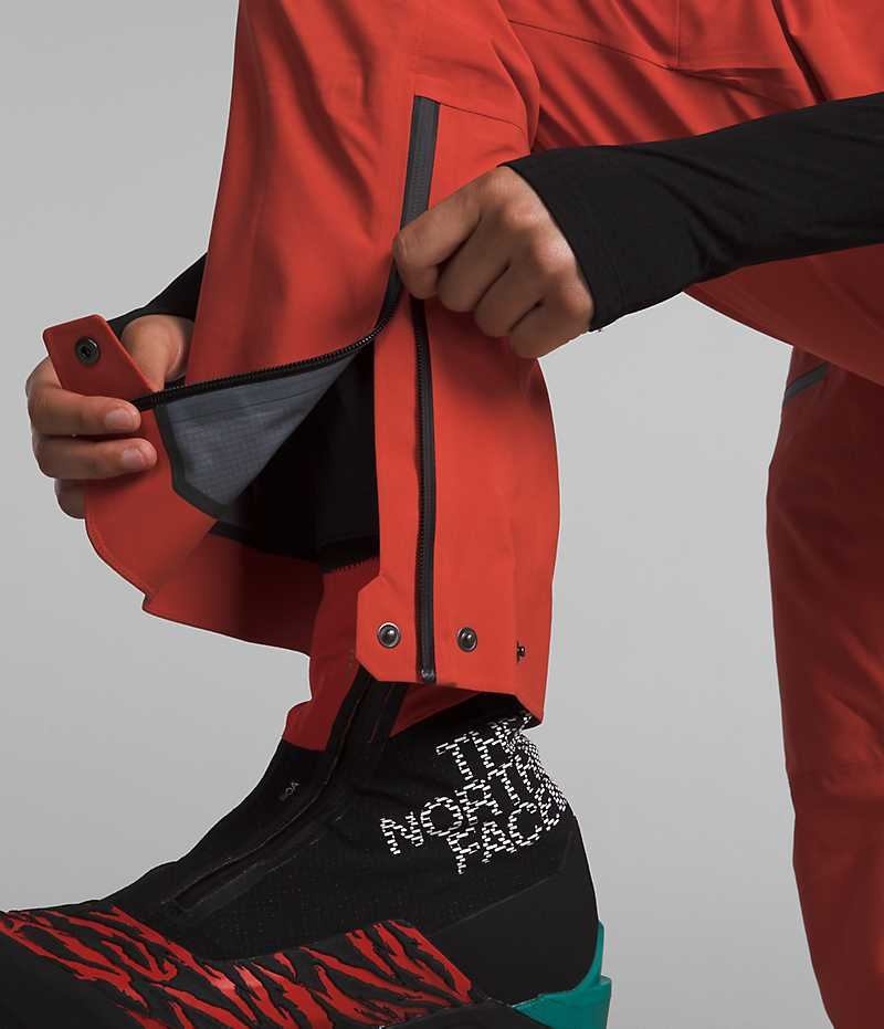 Pantalon Bib The North Face Summit Series Pumori GTX Pro Femme Rouge | FRANCE LPFGA