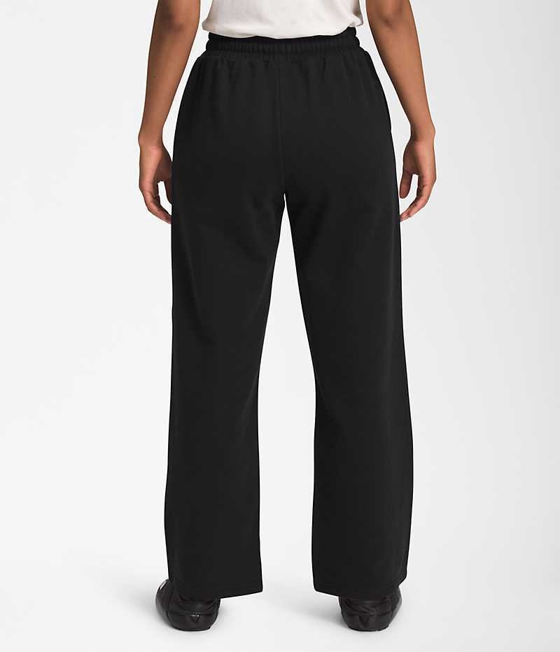 Pantalon En Molleton The North Face Felted Larges Leg Femme Noir | FRANCE GABME