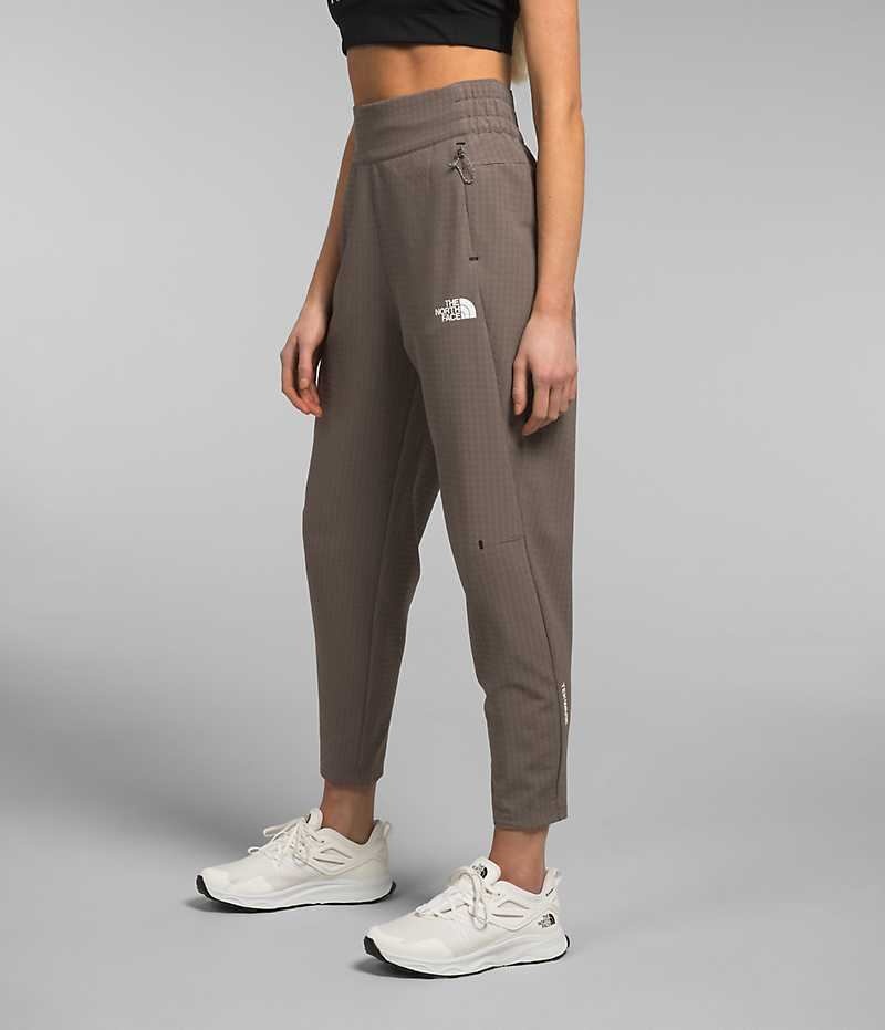 Pantalon En Molleton The North Face Tekware™ Grid Femme Marron | FRANCE MODSX