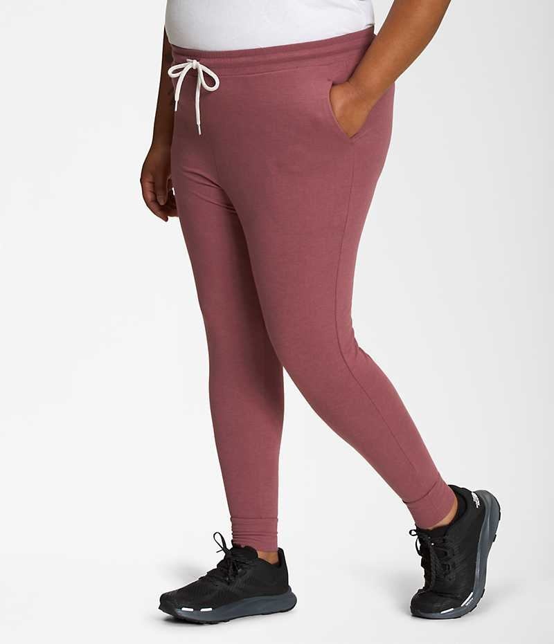 Pantalon Jogging The North Face Plus Westbrae Knit Femme Rouge | PARIS HGTUI
