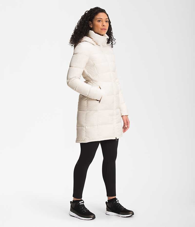 Parka The North Face Metropolis Femme Blanche | PARIS SWBRI