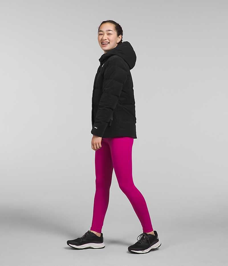 Parka The North Face North Down Fleece-Doublée Fille Noir | PARIS KLOSM