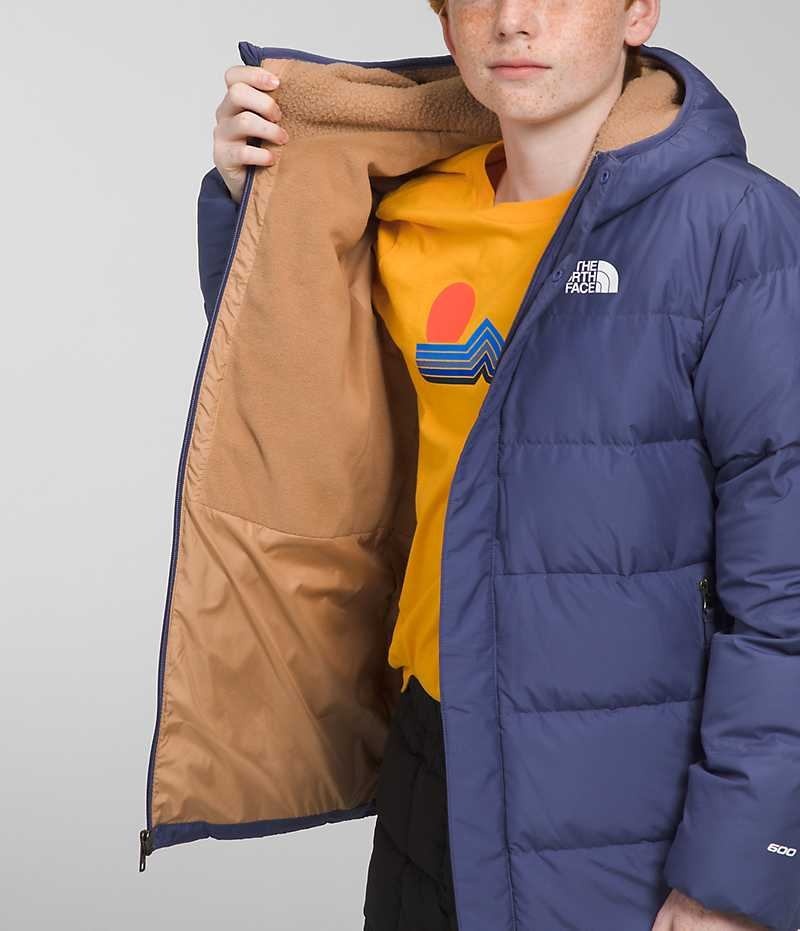 Parka The North Face North Down Fleece-Doublée Garcon Bleu | PARIS LBVNC