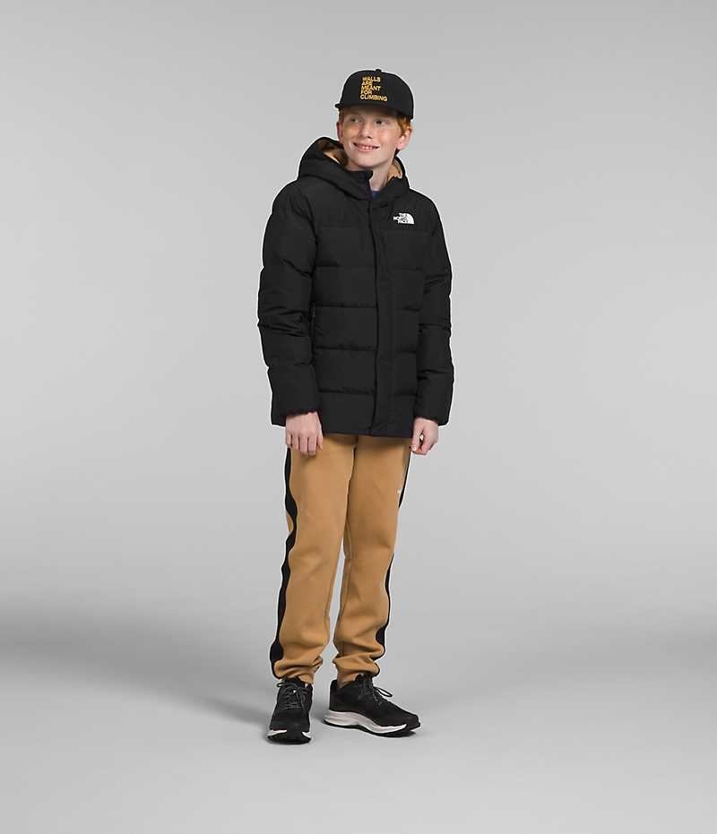 Parka The North Face North Down Fleece-Doublée Garcon Noir | FR PHEZA